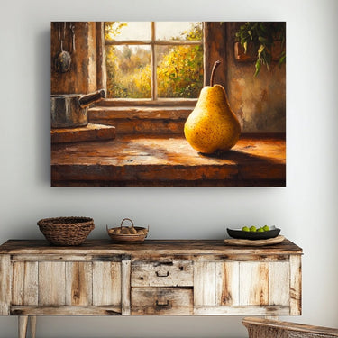 Pear Acrylic Painting